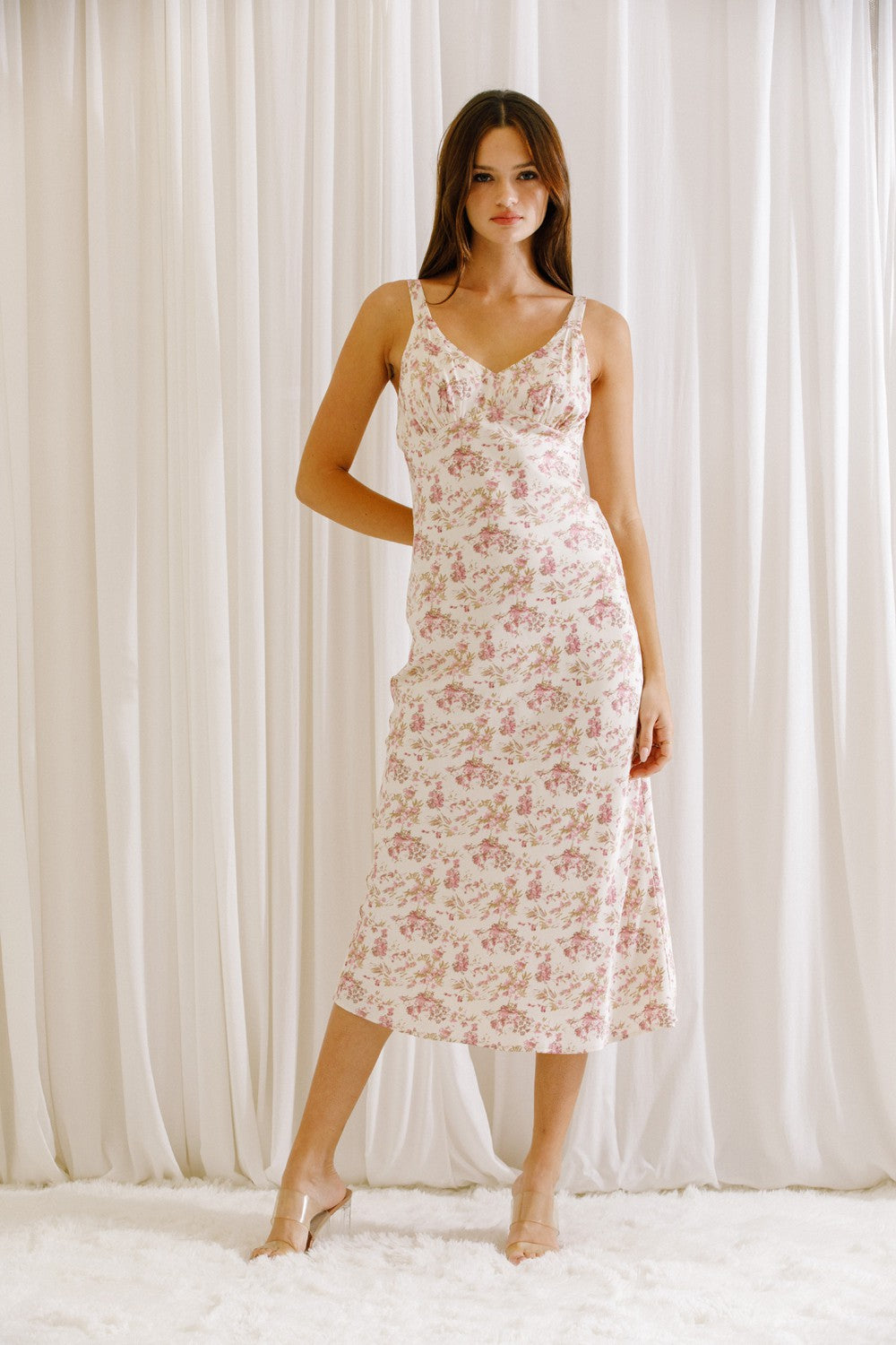 Lavender Floral Dress