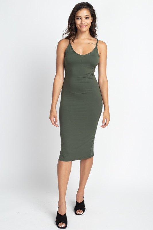 Ariel Fitted Midi Dress