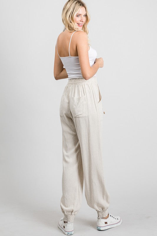 Sunset Linen Joggers