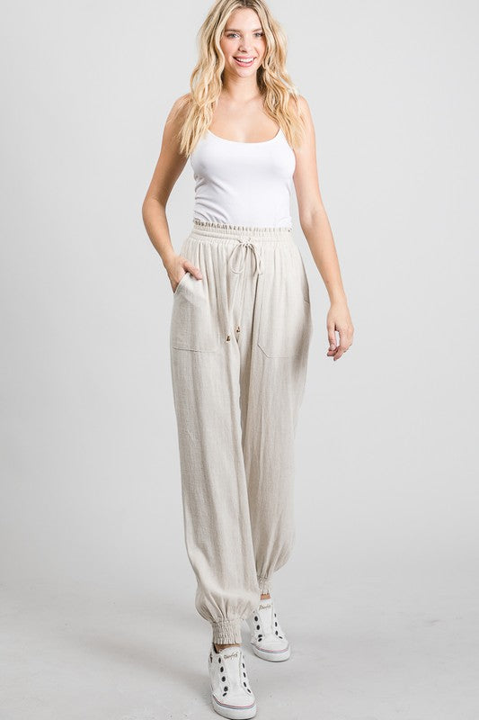 Sunset Linen Joggers