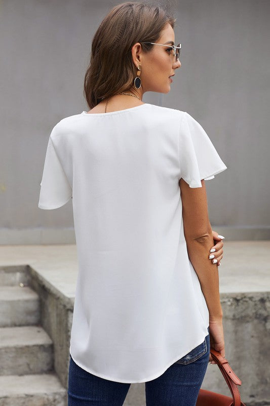 Lana flowy shoulder top