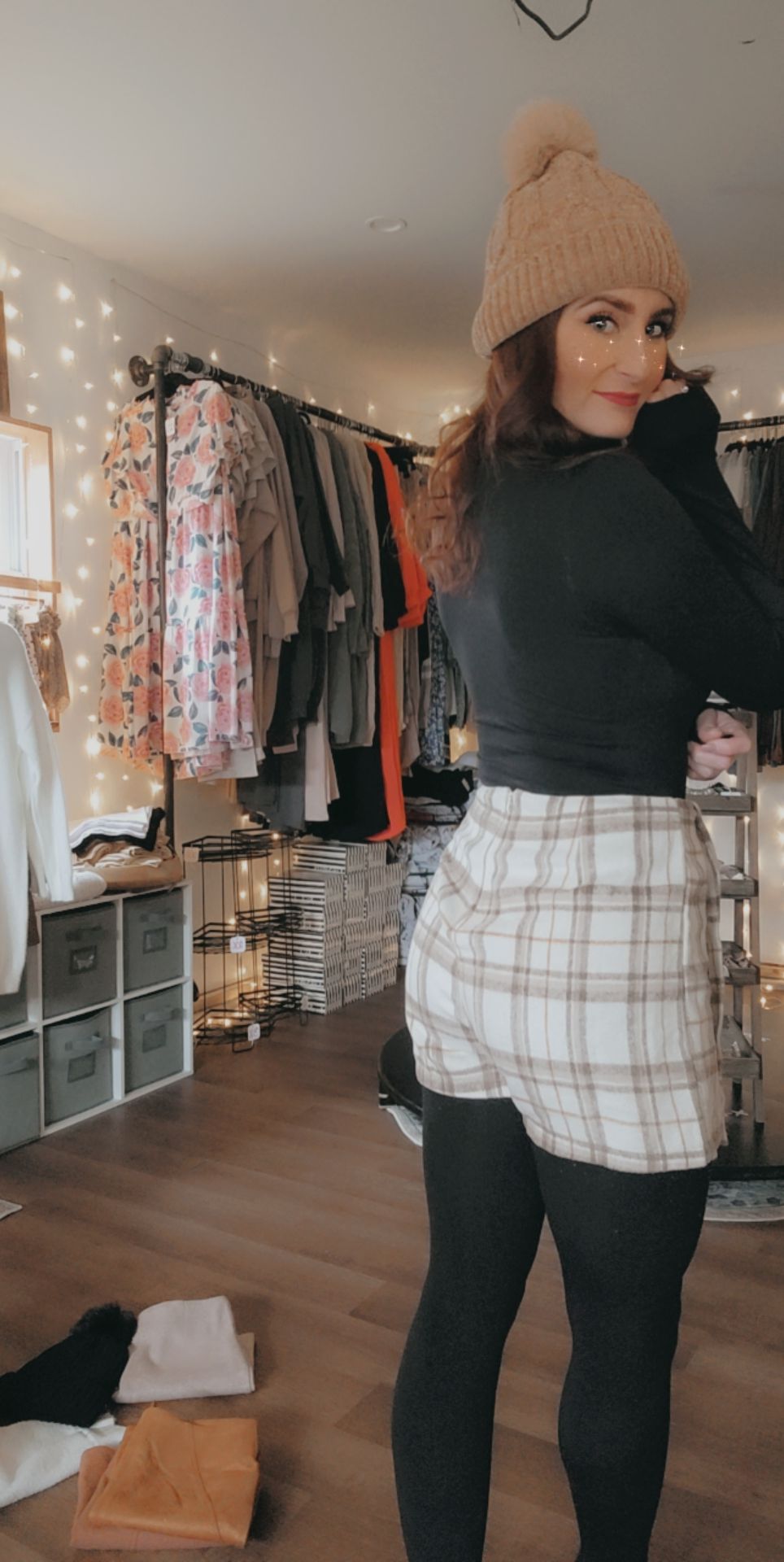 Plaid Skort