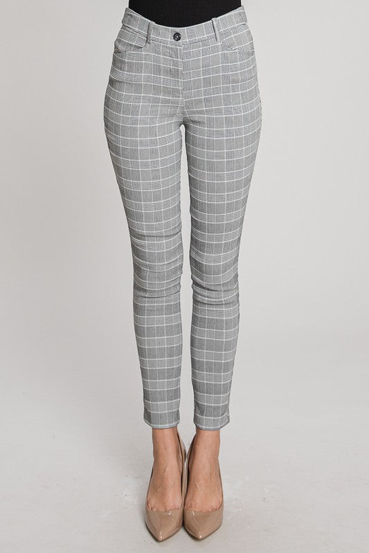 Grey Checked Pants