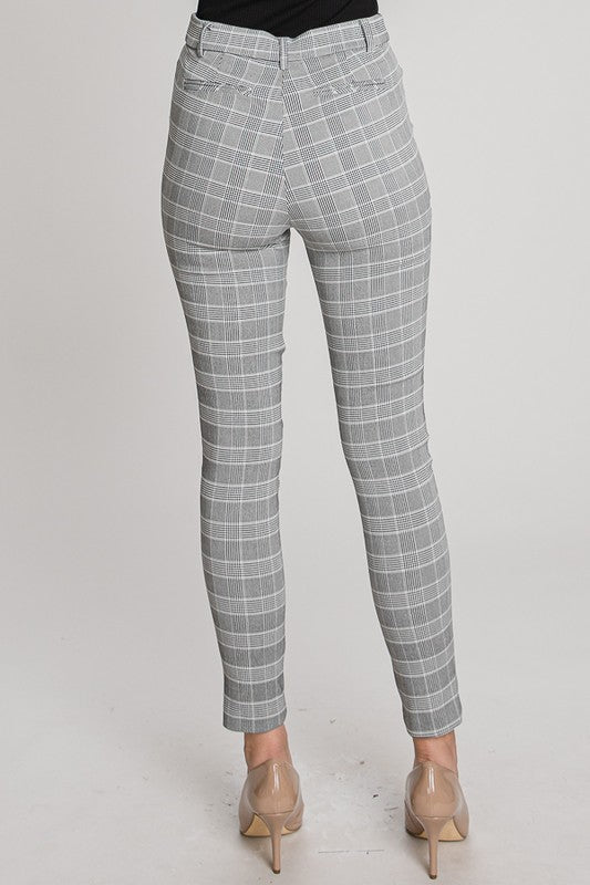 Grey Checked Pants