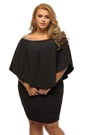 Black bodycon dress