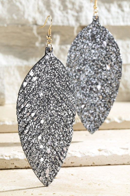 Sparkle feather earring
