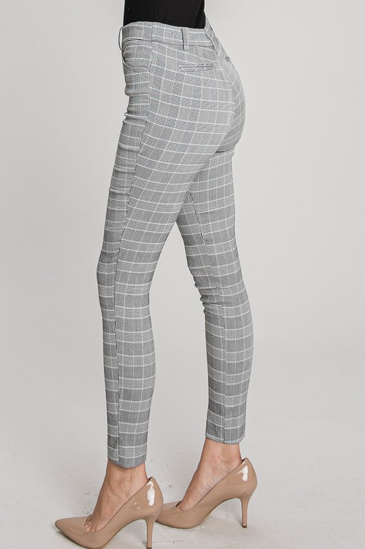 Grey Checked Pants