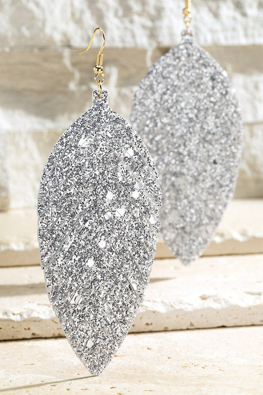 Sparkle feather earring