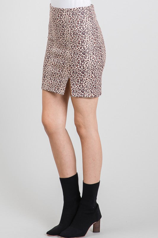 Leopard Mini Skirt