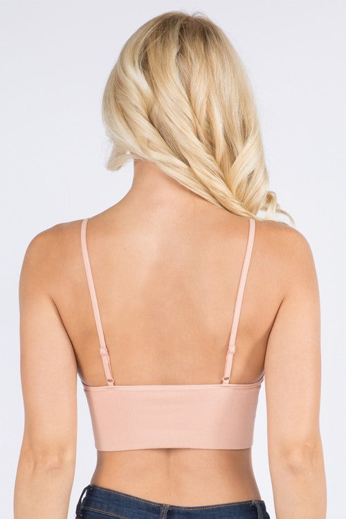 Padded V Neck Bralette