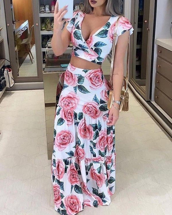 Rose Skirt Set