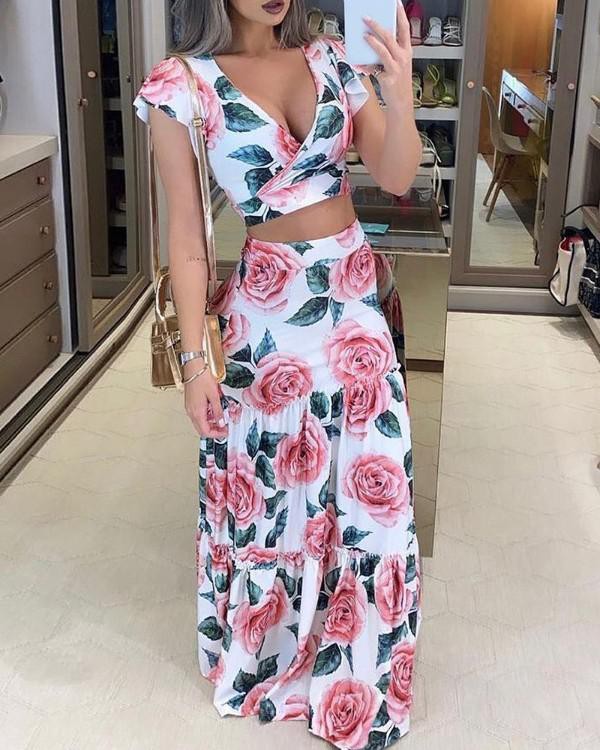 Rose Skirt Set