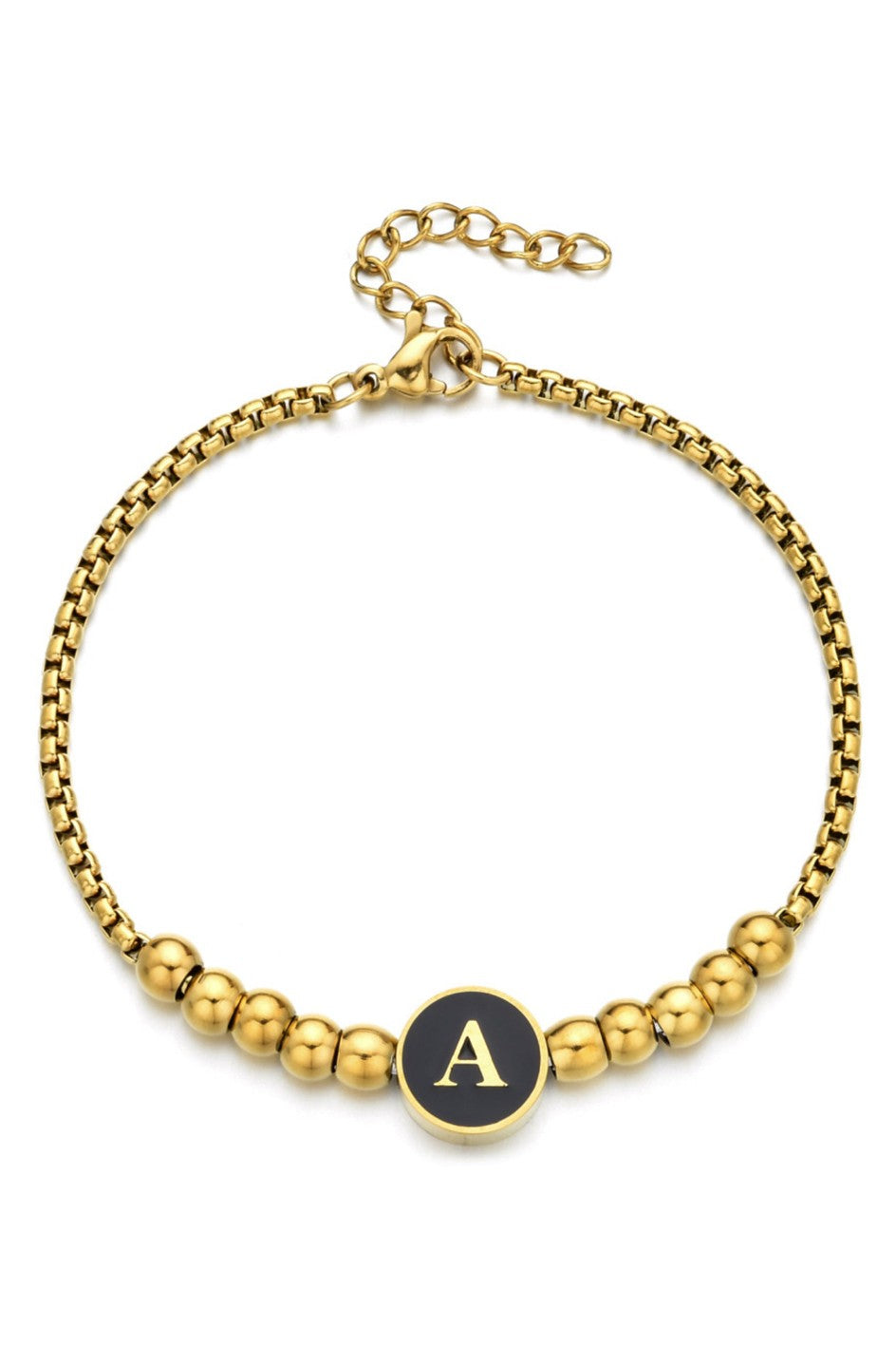 Initial Charm Bracelet