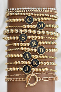 Initial Charm Bracelet