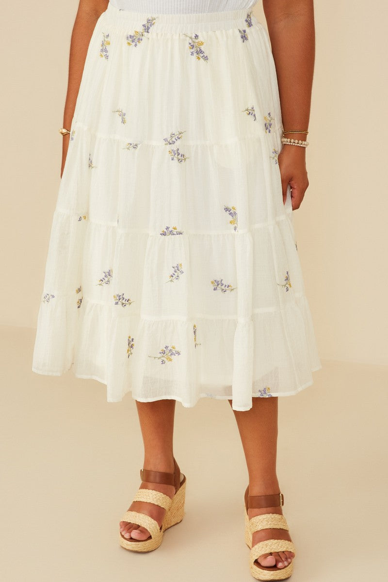 Bellflower Embroider Skirt