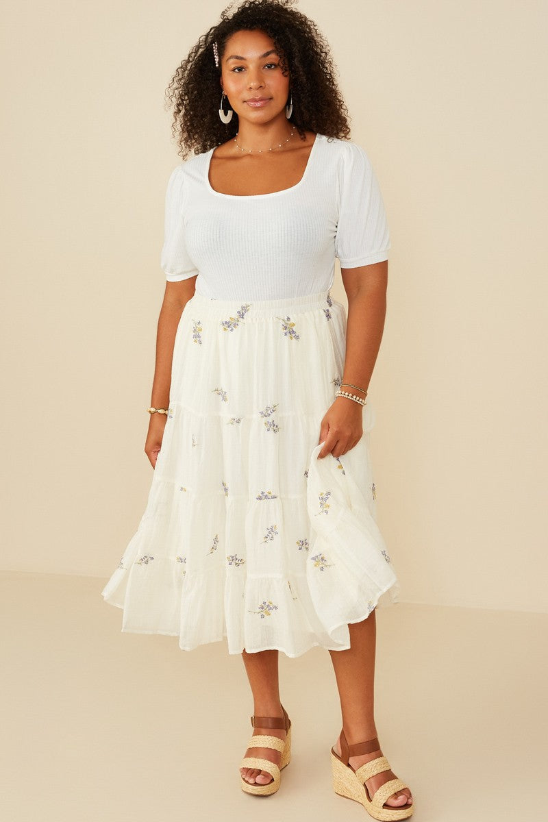 Bellflower Embroider Skirt