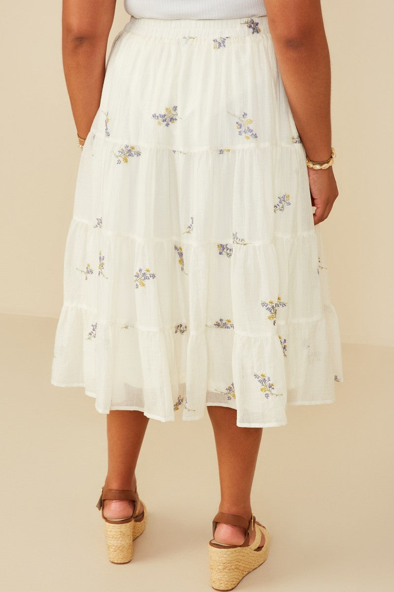 Bellflower Embroider Skirt