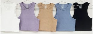 Ribbed racerback tank