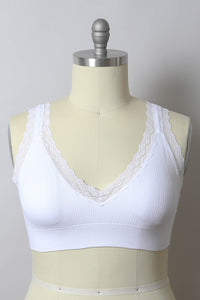 Lace Trim Plus Bralette