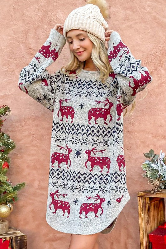 Reindeer Games Sweater Dress