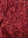 Red Wine Sequins Dress