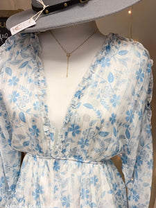 blue flower dress