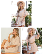 Load image into Gallery viewer, Belted linen dress
