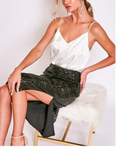Audrina Sequins Skirt