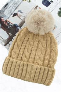 Cable knit beanie