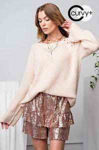 Allie buttoned pullover