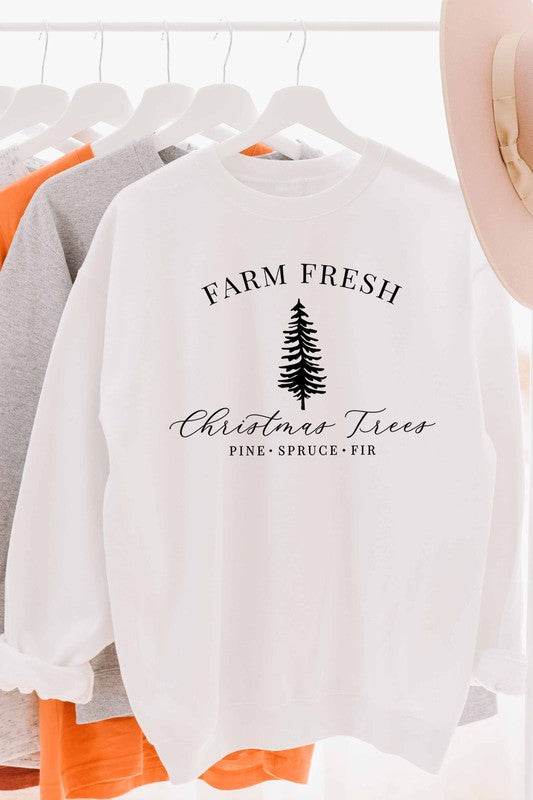 Farm fresh Christmas trees sweatshirt