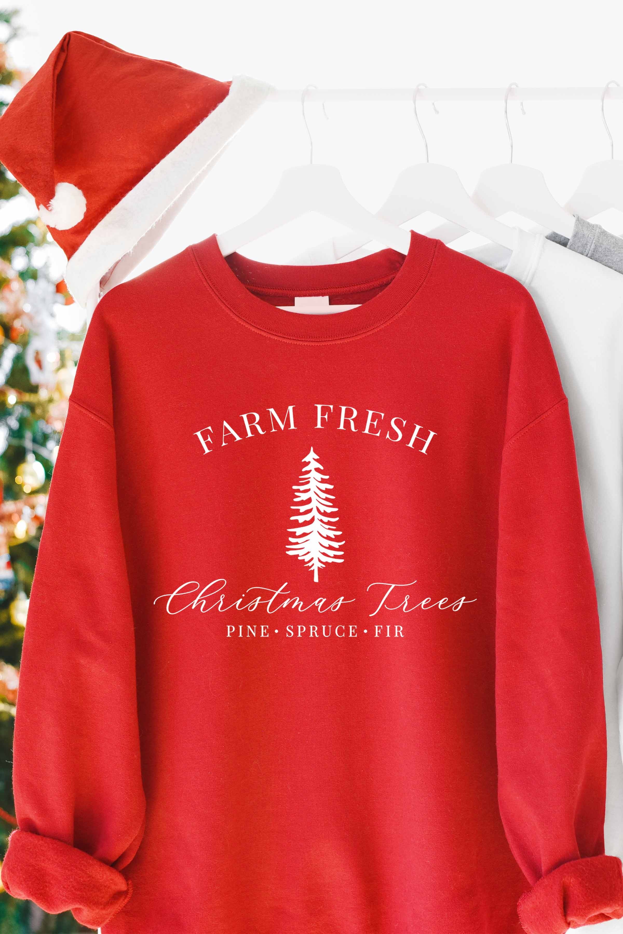 Farm fresh Christmas trees sweatshirt