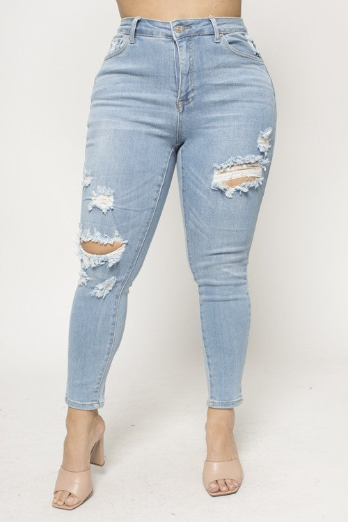 Distressed Skinny Jeans