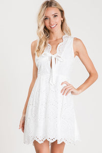 Eyelet dress
