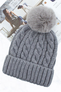 Cable knit beanie