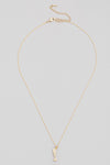 Pave Champagne Flute Necklace