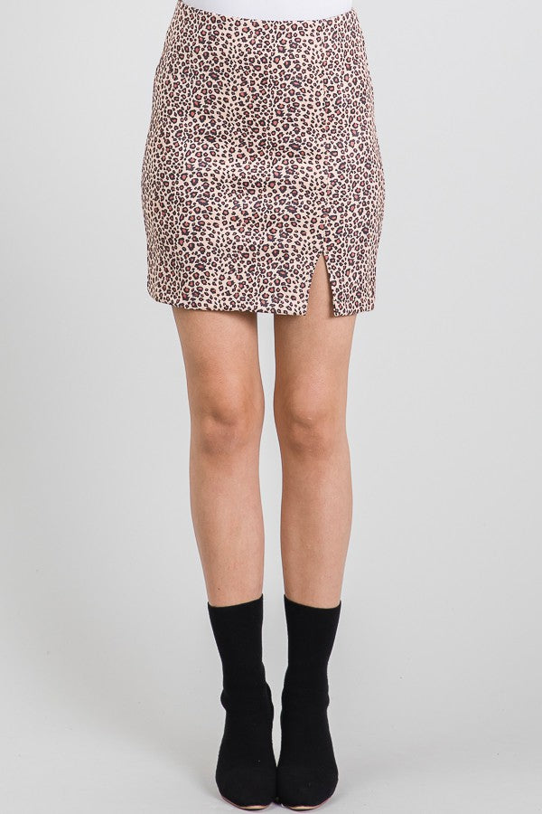 Leopard Mini Skirt