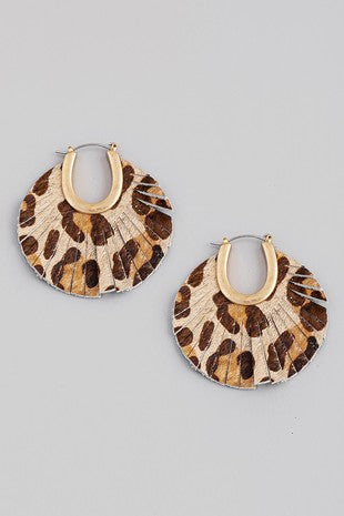 Shimmering Leopard Earrings