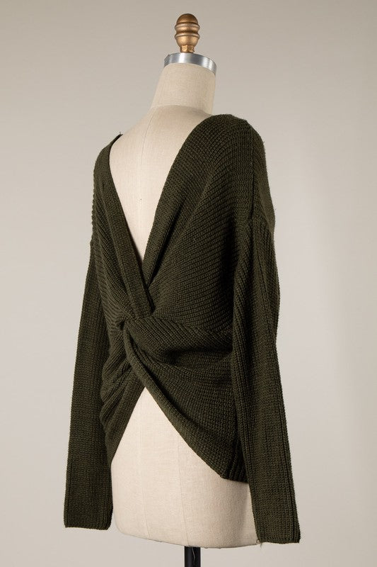 Twisted back Sweater
