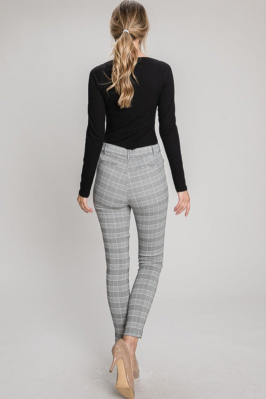 Grey Checked Pants