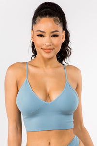 Padded V Neck Bralette