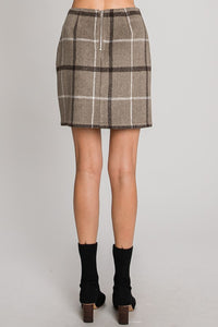Brown Tartan Skirt