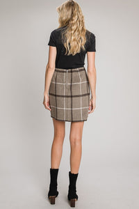 Brown Tartan Skirt